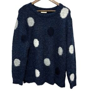 Free Quent Brands of Scandinavia Sweater Womens XL Blue Soft Wool Blend FQLOUISA